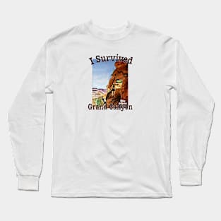 I Survived Hiking the Grand Canyon Long Sleeve T-Shirt